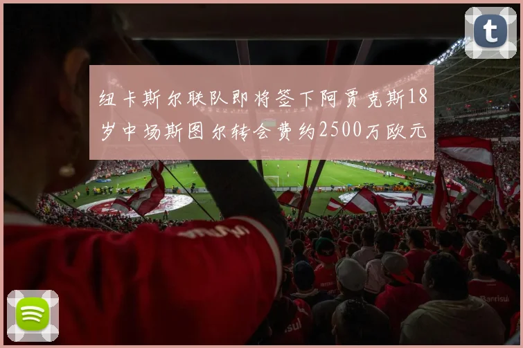 纽卡斯尔联队即将签下阿贾克斯18岁中场斯图尔转会费约2500万欧元
